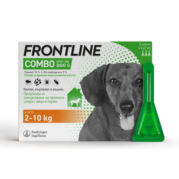 Frontline Combo Spot on M - противопаразитна пипета за кучета 10-20 кг. - кутия 3 броя - СРОК 31.08.2026