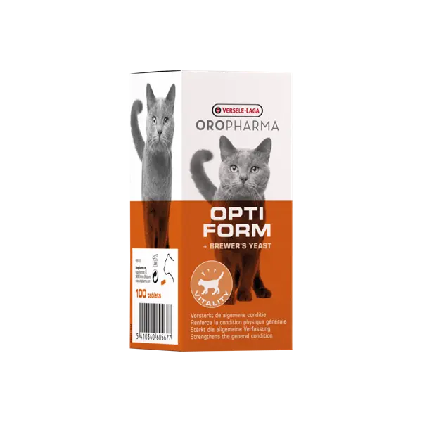 OROPHARMA OPTI FORM CAT 100 табл – хранителна добавка за котки, подобряваща жизнеността и енергията