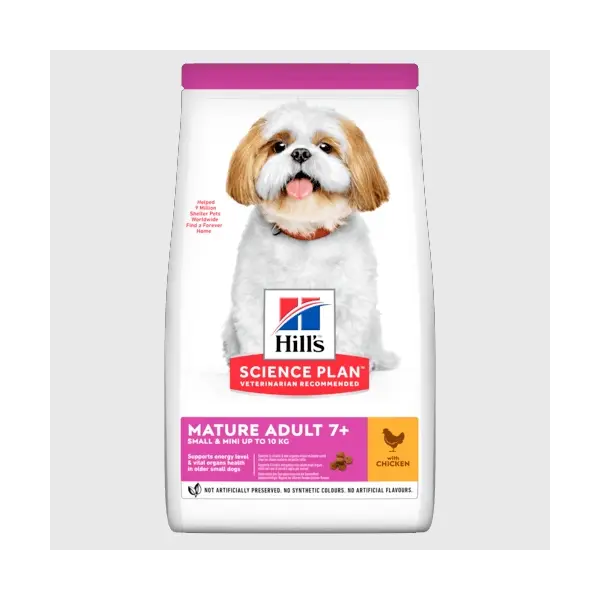 Hill's Science Plan Canine Small&Mini Mature 7+ - храна за кучета малки породи над 7г - 3 кг