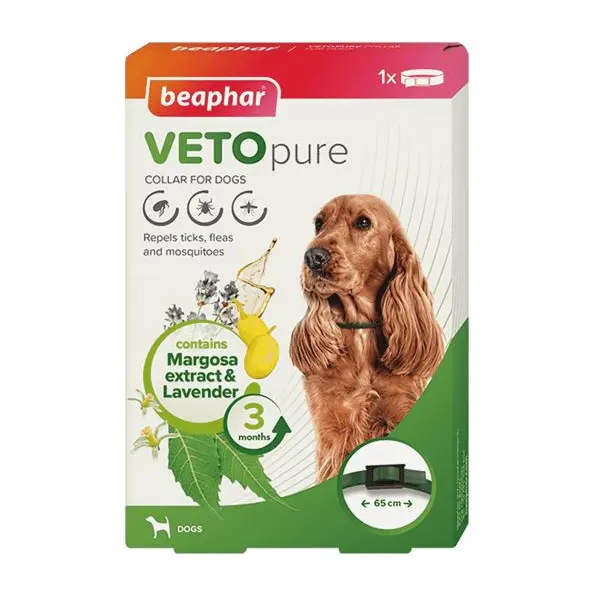 Beaphar Veto Pure Bio Collar Dog - репелентен нашийник 65 см
