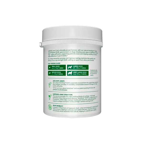 Lintbells YuMOVE Joint Care for Adult Dogs – овкусени таблетки за стави с екстракт от зеленоуста мида, за кучета - 120 табл.