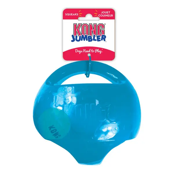 Kong Jumbler Ball M/L - интерактивна играчка за кучета  2 в 1