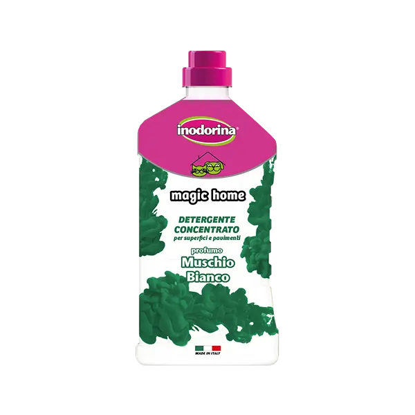 Inodorina Magic Home with WHITE MUSK PERFUME - концентрат, за почистване на под с аромат на бял мускус - 1000 мл