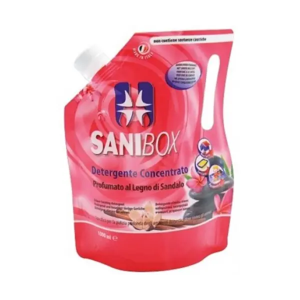 Professional Pets Sanibox LEGNO di SANDALO - концентрат, почистващ препарат с аромат на сандалово дърво - 1000 мл