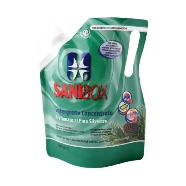 Professional Pets Sanibox PINO SILVESTRE - концентрат, почистващ препарат с аромат на бял бор - 1000 мл