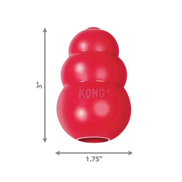 Kong Classic S , red - играчка за кучета с тегло до 9 кг, червена