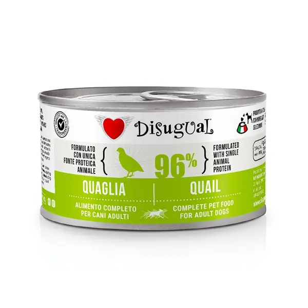 Disugual Quail - пълноценна храна за кучета с един източник на животински протеин, с пъдпъдък