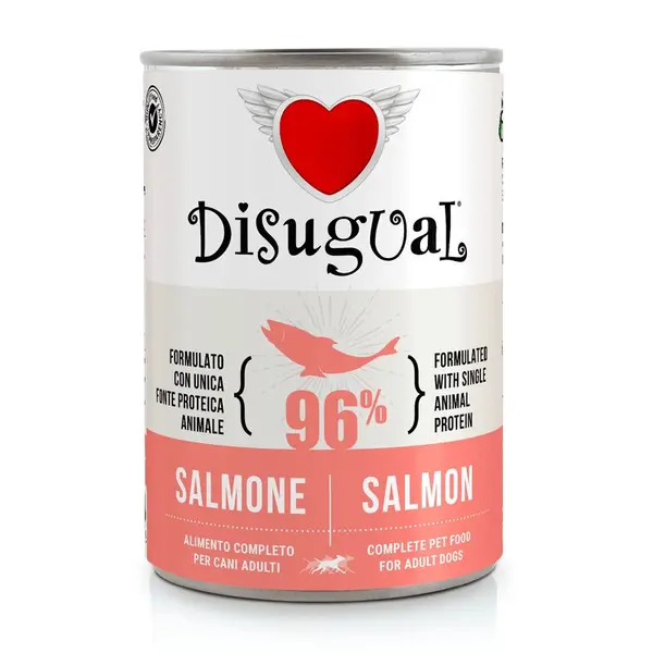 Disugual Salmon - пълноценна храна за кучета с един източник на животински протеин, със сьомга