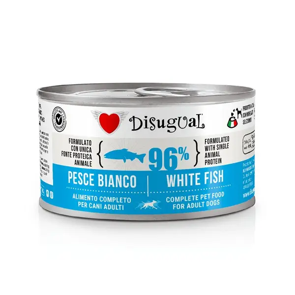 Disugual White Fish - пълноценна храна за кучета с един източник на животински протеин, с бяла риба