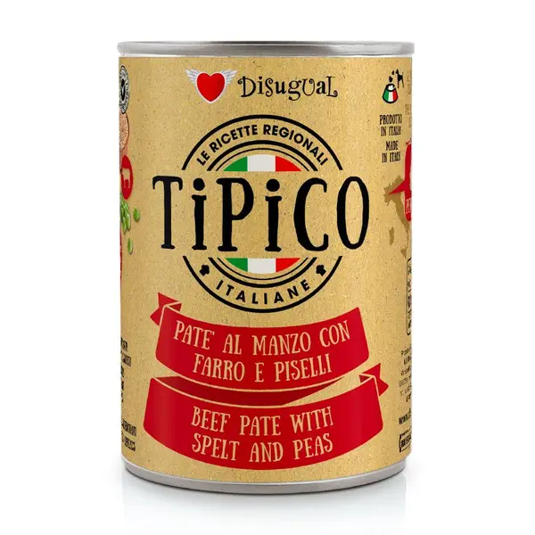 Disugual TIPICO Beef Pate with Spelt and Peas - с говеждо, спелта и грах