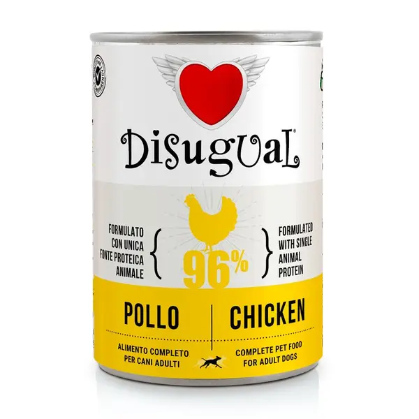 Disugual Chicken - пълноценна храна за кучета с един източник на животински протеин, с пилешко