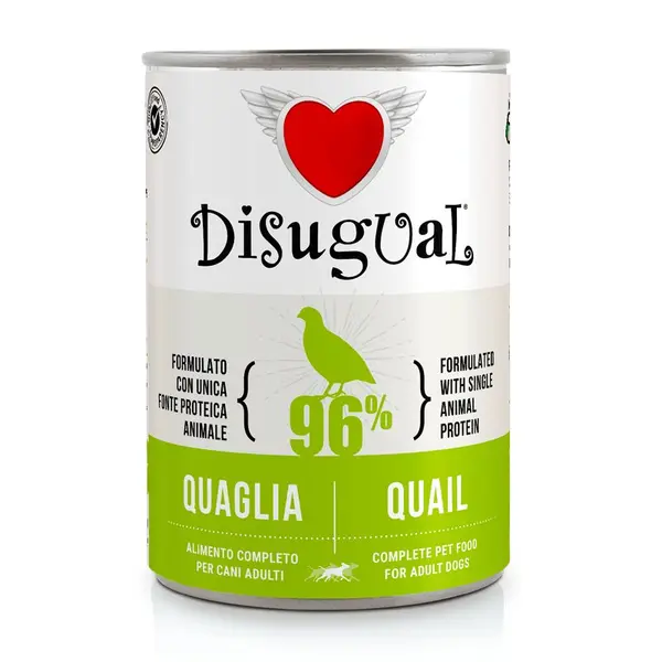 Disugual Quail - пълноценна храна за кучета с един източник на животински протеин, с пъдпъдък
