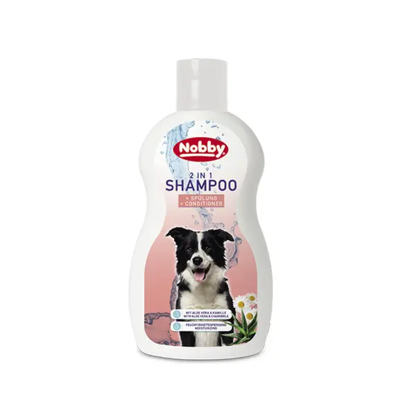 Nobby 2in1 Shampoo - 2 в 1 Шампоан с балсам, подходящ за всички породи кучета - 300 мл