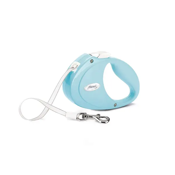 Flexi Puppy - Автоматичен повод за малки кученца до 12 кг - светлосин