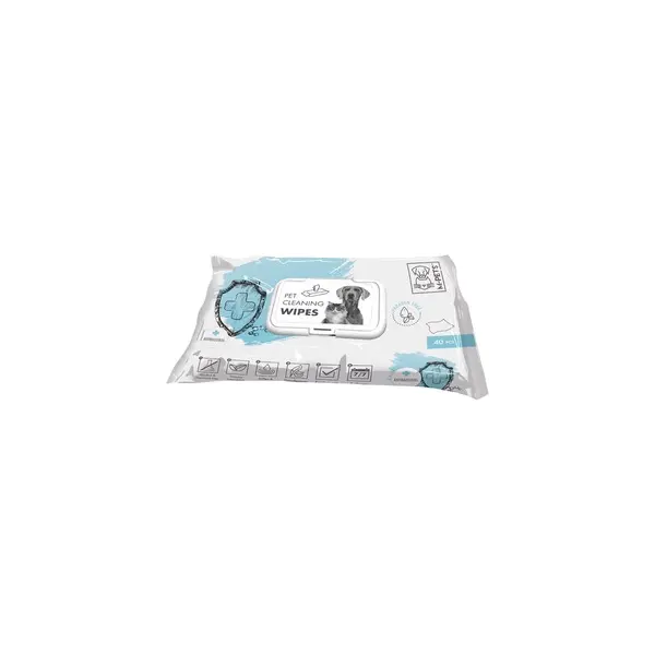 M-Pets Pet cleaning wipes Anti-Bacteria - Антибактериални мокри кърпички - 40 бр.