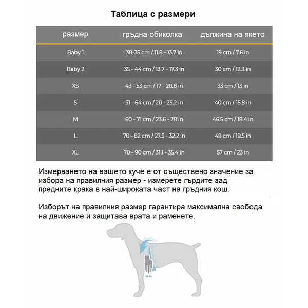 JULIUS-K9 neoprene dog jacket - неопреново яке размер XL - дължина 57 см, гръдна обиколка 70-90 см