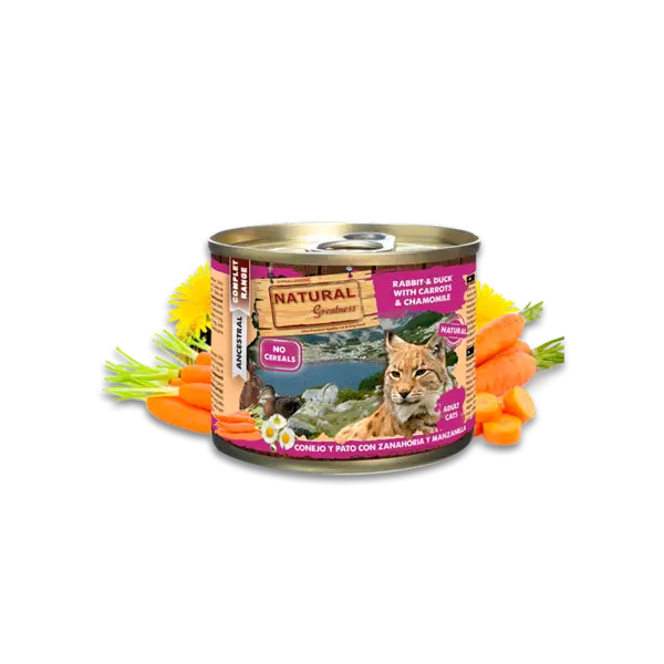 Natural Greatness Rabbit & Duck with Carrots and Chamomile 200g - Заек и Патица с моркови и лайка