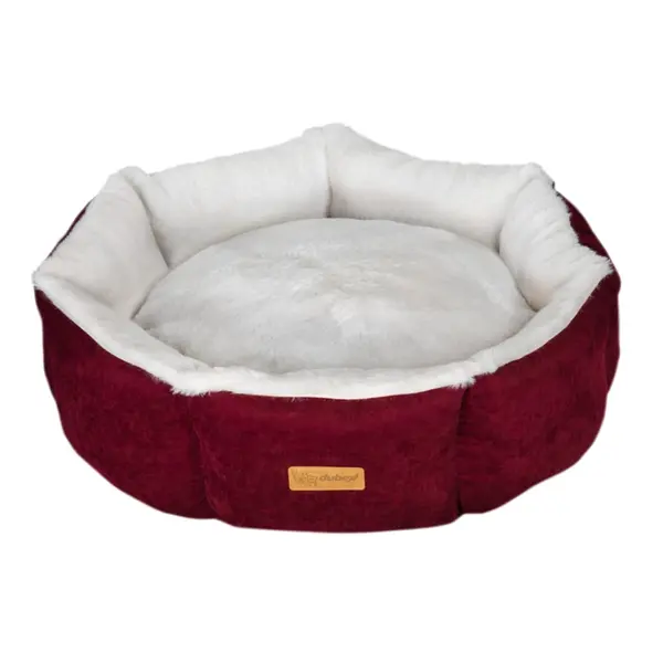 Dubex CUPCAKE bed Large - Меко легло, бордо, 80 x 80 x 28 см