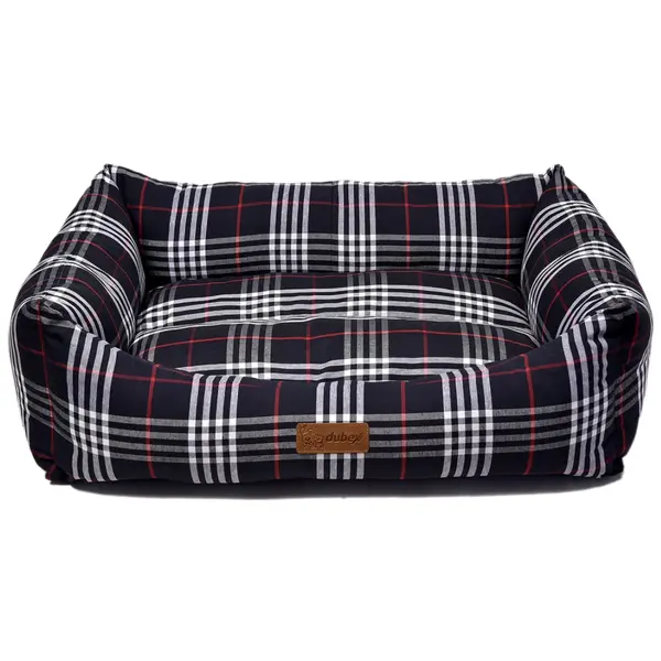 Dubex Danish bed Large - Меко легло, тъмно синьо райе, 78 x 60 x 22 см