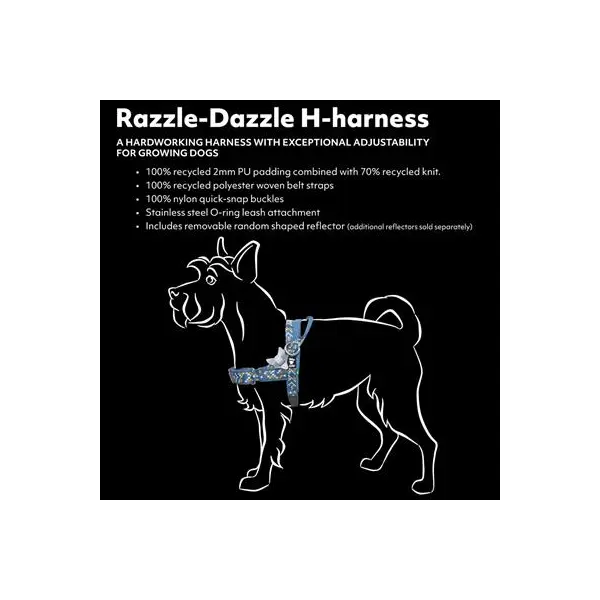 Hurtta RAZZLE ECO haraness - нагръдник за куче, СИН, 65-80 см