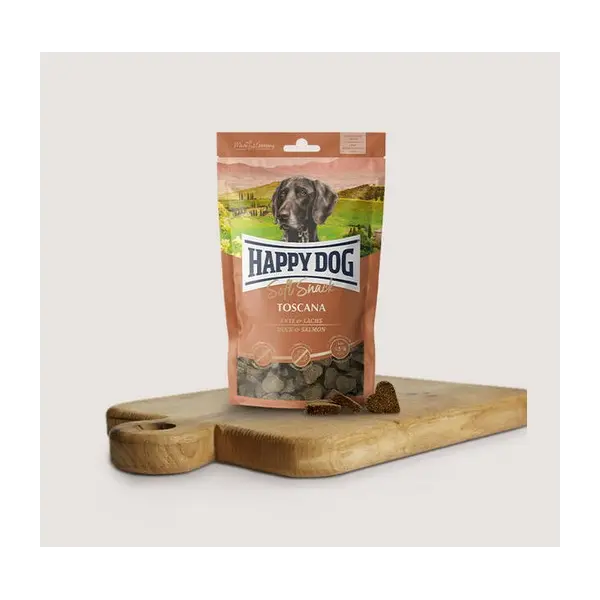 Happy Dog Soft Snack Toscana - мек снакс с патешко и сьомга - 100 гр