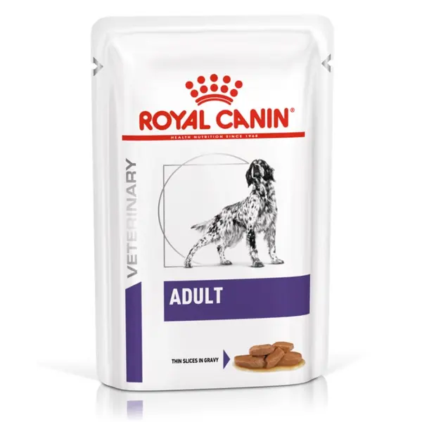 Royal Canin Adult Pouch - Пълноценна диетична храна за кучета в зряла възраст - 12х100 гр