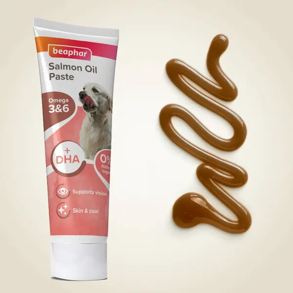 Beaphar Salmon Oil Paste for Dogs - Паста за кучета с масло от сьомга - 100 г