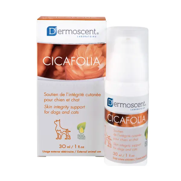 Dermoscent Cicafolia - емулсия, ускоряваща зарастването на рани, за кучета и котки - 30 мл