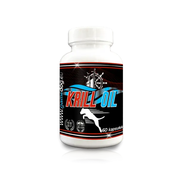 Game Dog Krill Oil - хранителна добавка масло от антарктически крил, за кучета, източник на Омега 3 мастни киселини, детоксикация, здрав черен дроб, съце и бъбреци, силен имунитет - 60 капсули