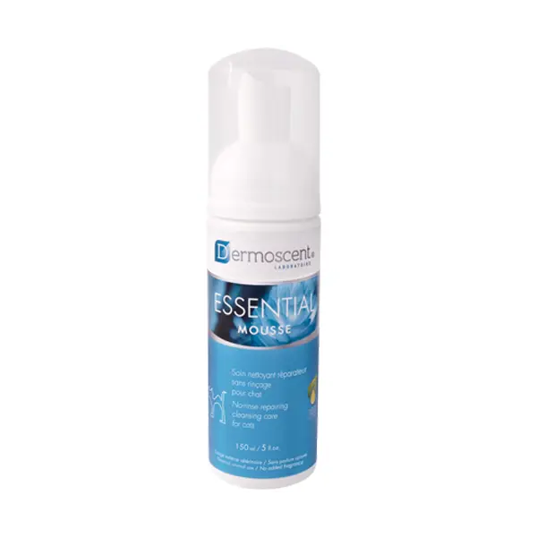 Dermoscent Essential Mousse - пяна за сухо почистване, без изплакване за котки - 150 мл