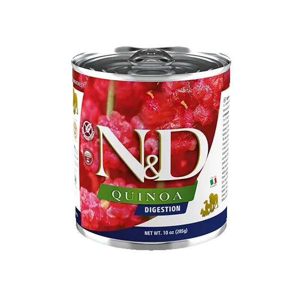 N&D Quinoa Digestion - 285гр. С високо смилаема формула за здрав стомаха с агнешко, копър, мента и артишок.