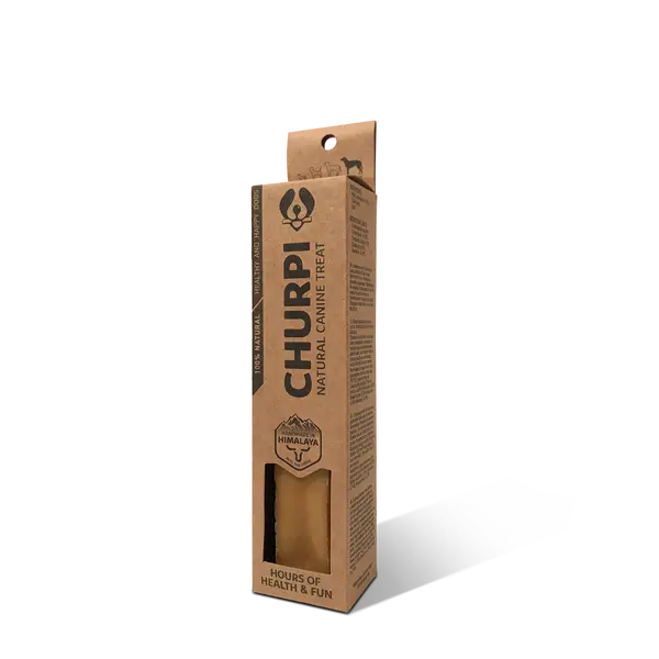 CHURPI Natural Dog Snack Extra Large - Натурално дентално лакомство за кучета от едри породи над 25 кг, 17-19 см, 200 гр