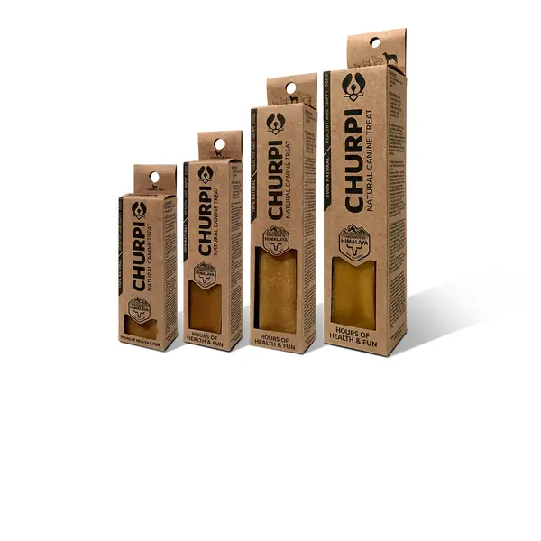 CHURPI Natural Dog Snack Medium - Натурално дентално лакомство за кучета от дребни породи  до 10 кг, 11-13 см, 70 гр