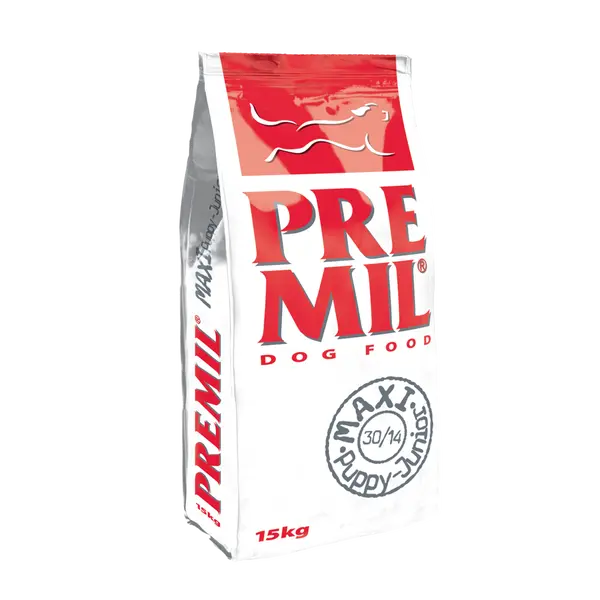 PREMIL PREMIUM MAXI PUPPY – Пълноценна храна за кученца и млади кучета от всички раси и размери - 15 кг