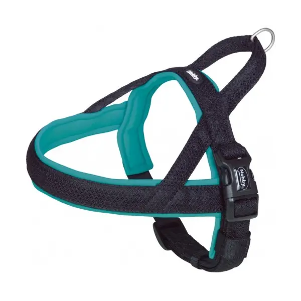 Nobby Mesh Preno Harness - нагръдник за кучета, цвят тюркоаз, различни размери-68-85 см./40-45 мм.