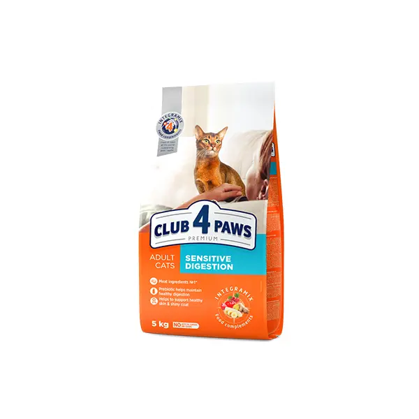 Club 4 Paws Adult Cat Sensitive Digestion - Премиум храна за израснали котки с чувствителна храносмилане