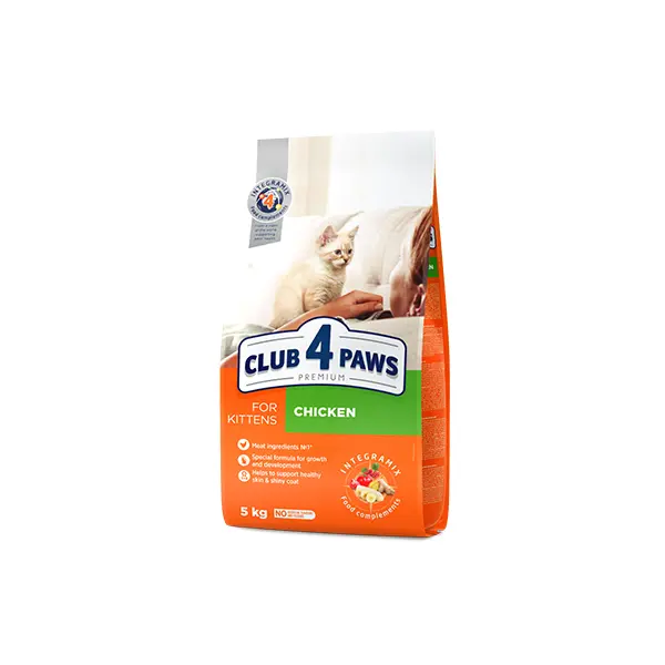 Club 4 Paws Cat Kitten With Chicken - Премиум храна за малки котенца с пилешко
