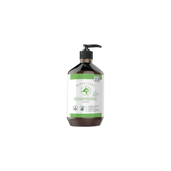 M-pets NATUR`LUXE Tea Tree OilShea Butter Shampoo - Шампоан за куче предотвратяващ бактериални и гъбични инфекции, с масло от чаено дърво и масло от ший