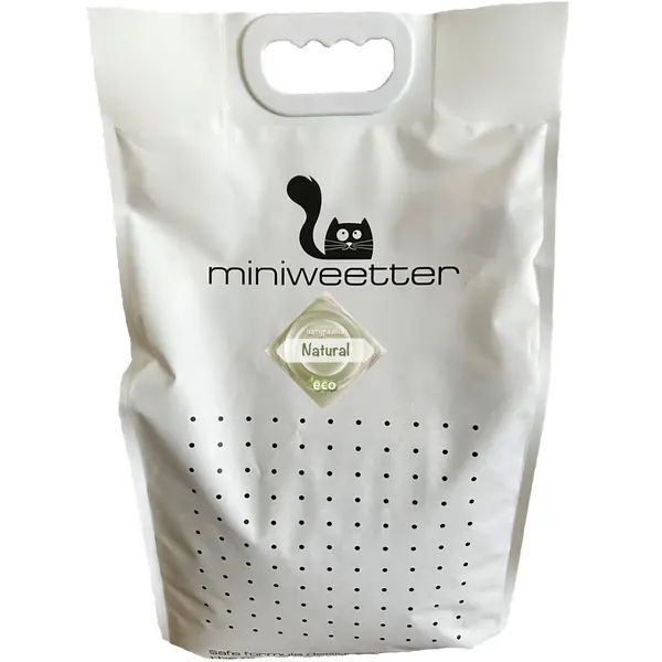 Miniweetter Natural - Биоразградима соева котешка тоалетна, без аромат за чувствителни котки