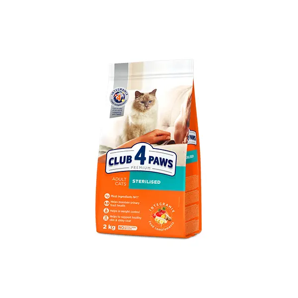 Club 4 Paws Adult Cat Sterelized - Премиум храна за кастрирани котки