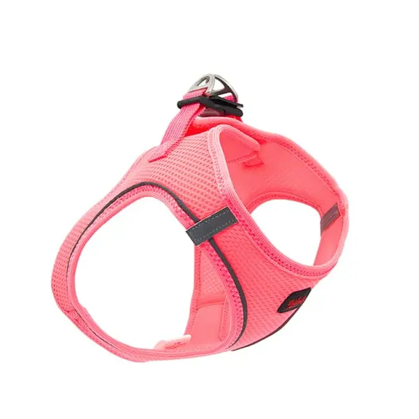 Dubex AIR MESH Harness - нагръдник за кучета, цвят неон розов, различни рамери-3XS 20-24см./24-28см