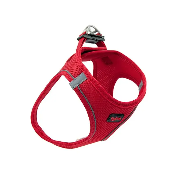 Dubex AIR MESH Harness - нагръдник за кучета, червен, различни рамери-S 30-32см./36-44см.