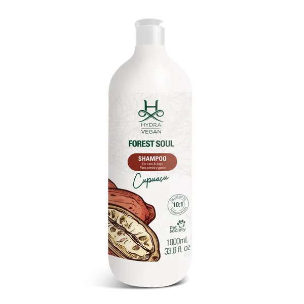 HYDRA VEGAN FOREST SOUL Shampoo - Универсален шампоан за ежедневна употреба за кучета и котки, концентрат 1л