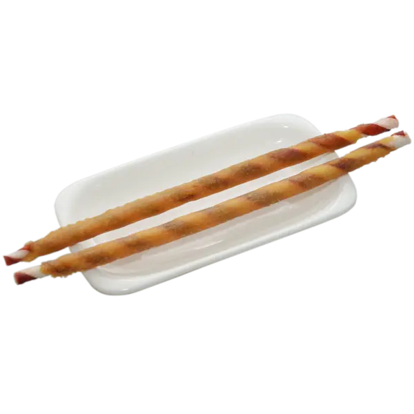 My Hobby Chicken Wrap Bicolor Rawhide Stick L - Лакомствo за кучета 25 см , 500 гр