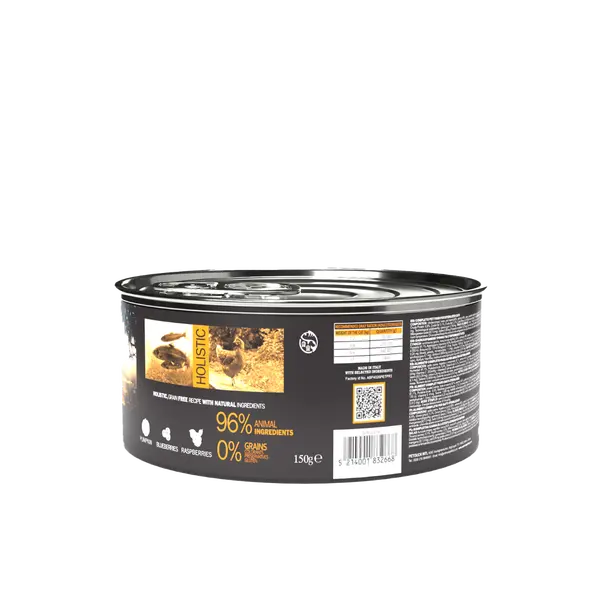 Ambrosia Sterilized Cat Salmon & Chicken - пълноценна мокра храна за кастрирани котки със сьомга и пилешко, 150 гр