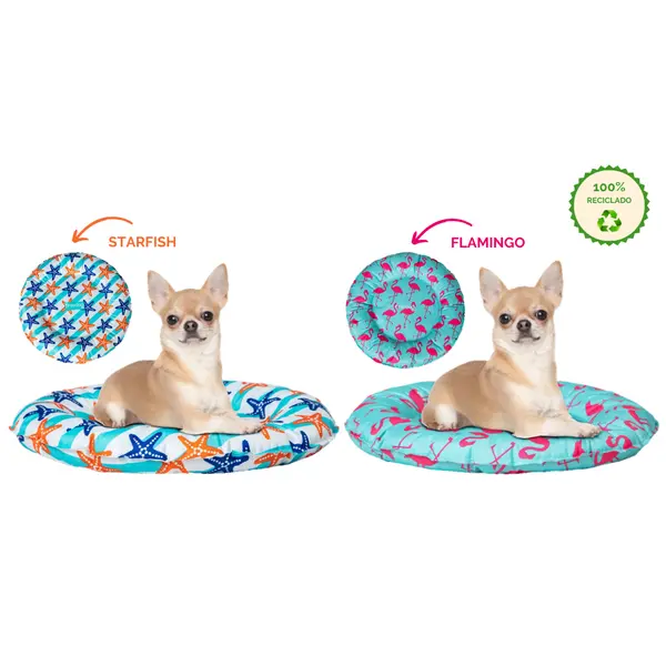 FreeDog Refreshing Donut  - Охлаждащо легло, цвят Морска звезда или Фламинго-47 см-Фламинго