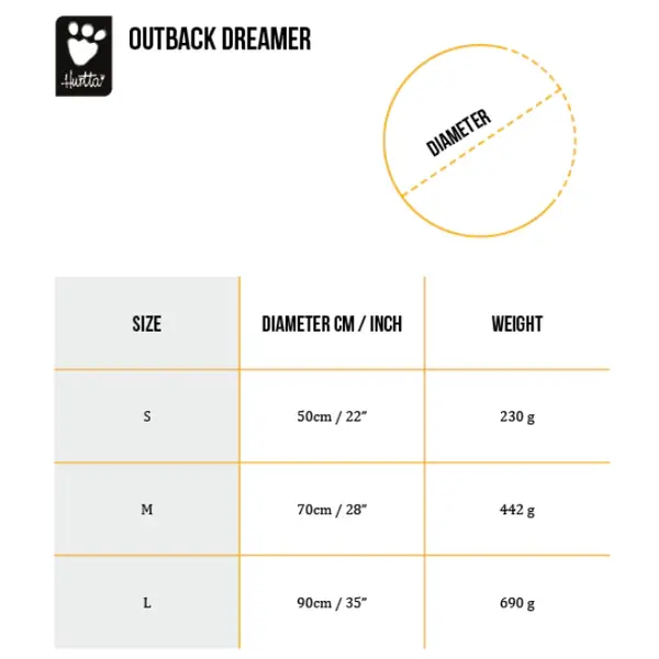 Hurtta Outback Dreamer Eco – спален чувал за кучета-L - 90 см