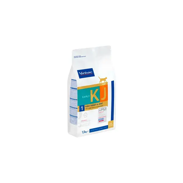 Virbac Cat Early Kidney & Joint KJ1 - диетична храна за котки, при остеоартрит, профилактика за бъбреци и стави - 1.5 кг
