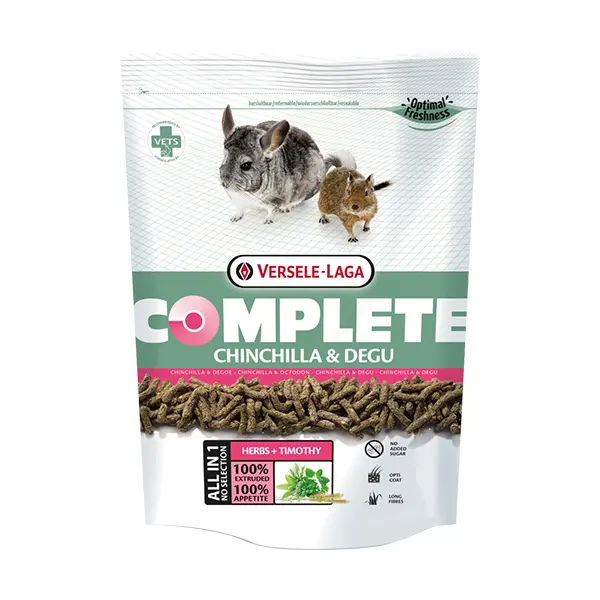 Versele-Laga Chinchilla Complete - Пълноценна гранулирана, екструдирана храна за чинчили и дегу