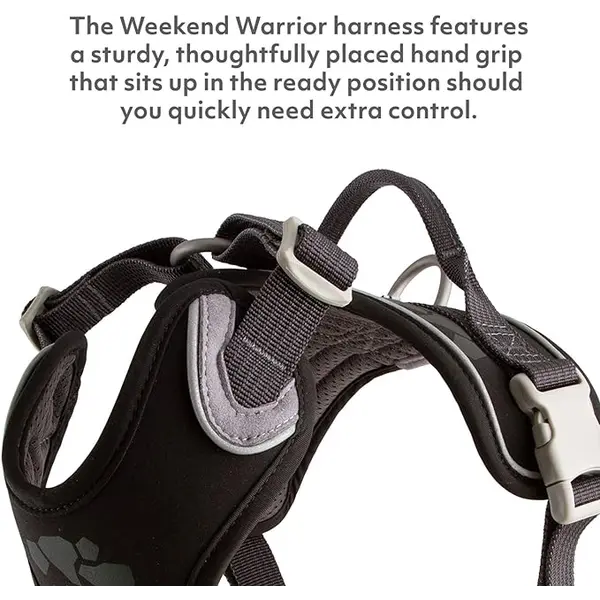 Hurtta Weekend Warrior - Нагръдник за кучета - черен-60-80 см